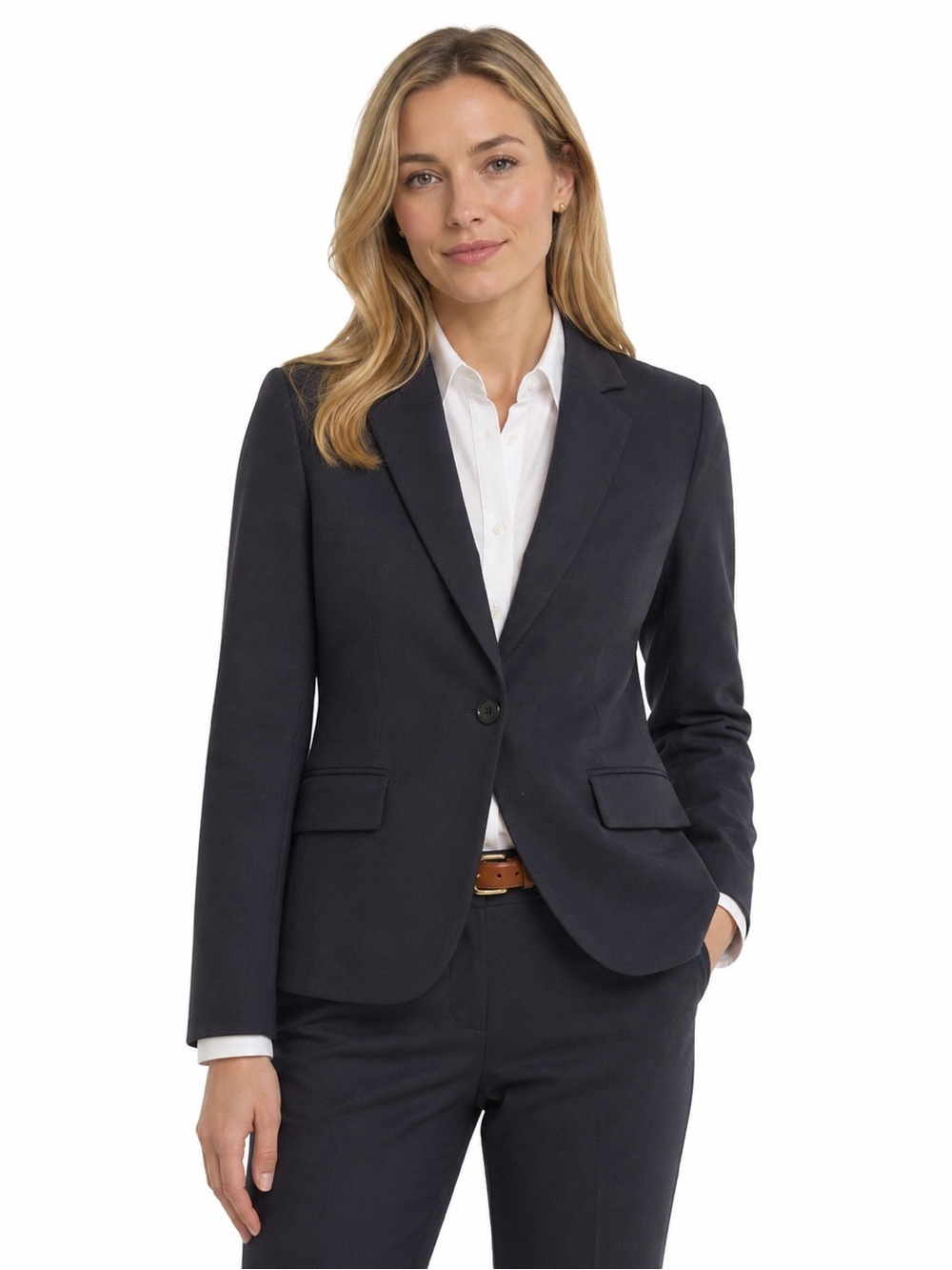Brooks Brothers Loro Piana Wool Silk Stretch Black Blazer Size 4 Career Jacket